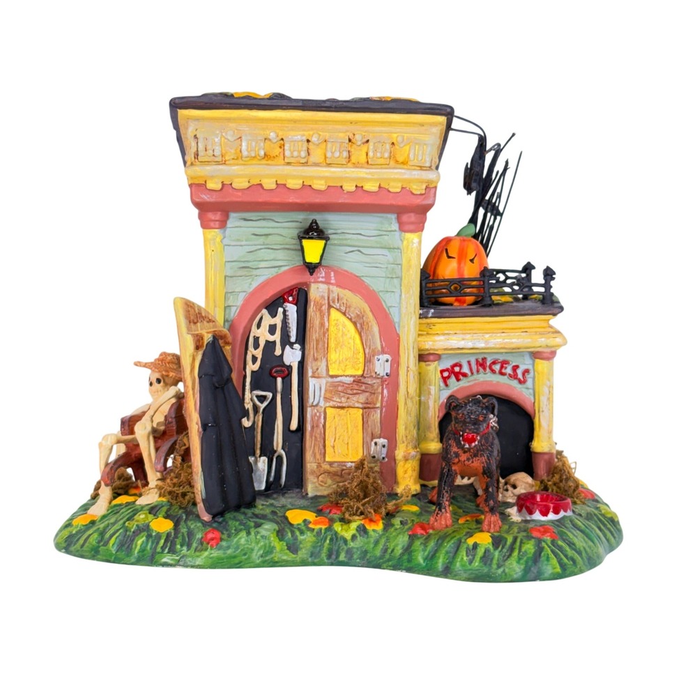 Department 56 Grimsly's Tool Shed Snow Village Halloween #54717 Vtg 2006 Box NEW